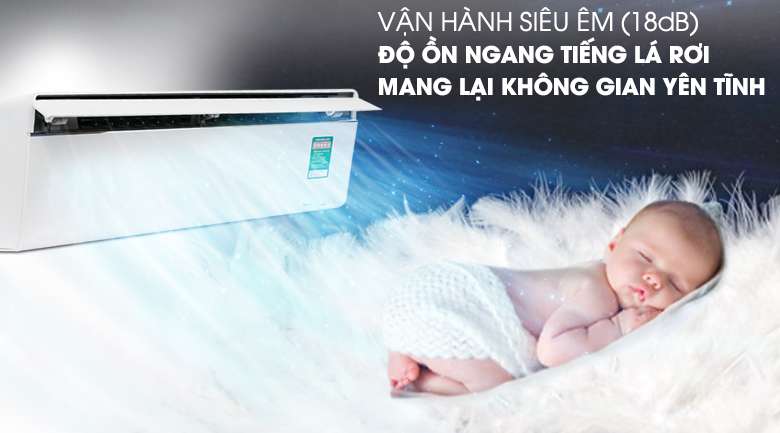 Vận hành siêu êm - Máy lạnh Panasonic Inverter 1.5 HP CU/CS-VU12UKH-8